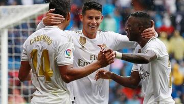 James Rodríguez, jugador del Real Madrid