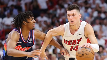 Tyler Herro #14 of the Miami Heat