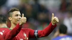 Cristiano, jugador de Portugal