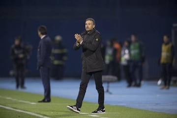 Luis Enrique anima a los suyos ante Croacia.