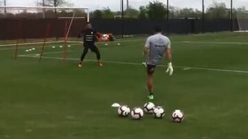Así fu el primer entrenamiento de la Roja en Houston