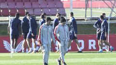 Sampaoli, en un entrenamiento.