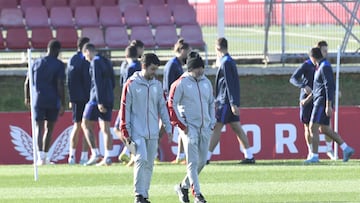 Sampaoli, en un entrenamiento.