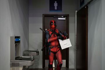 Un cosplayer vestido como Deadpool asiste a una convencin Comic-Con en la ciudad de Panam el 1 de septiembre. 