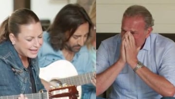 Niña Pastori cantando Cai junto a la guitarra de Antonio Carmona en "Mi casa es la tuya" y Bertín Osborne emocionado con su interpretación