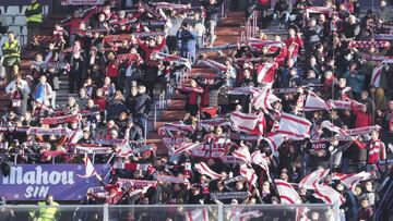 Afici&oacute;n del Rayo en Valladolid, esta temporada.