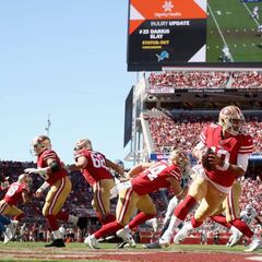 What is the 49ers ‘s record against the Lions?