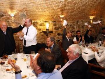 Lázaro Albarracín, vicepresidente del Atlético de Madrid, protagonista en la comida de navidad.