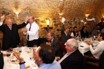 Lázaro Albarracín, vicepresidente del Atlético de Madrid, protagonista en la comida de navidad.