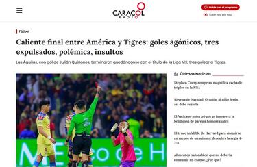 Título del América en la Liga MX genera repercusión en Sudamérica