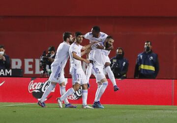 0-3. Karim Benzema celebra el tercer gol.