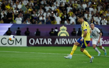 El astro portugus puso el 2-0 en el marcador tras ejecutar a lo panenka el penalti a favor del Al-Nassr.