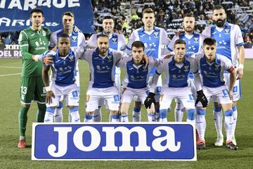 Leganés' starting line-up.