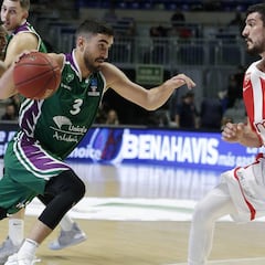 El Unicaja frena su minicrisis ante el Estrella Roja