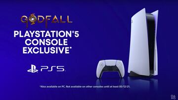 Godfall ser¨¢ exclusivo de consola en PS5 seis meses