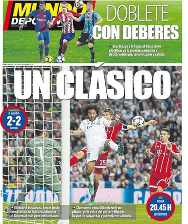 La prensa catalana desmerece el pase a la final del Real Madrid