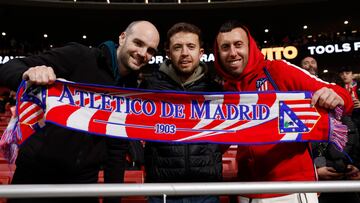 Aficionados del Atlético en el Cívitas Metropolitano.