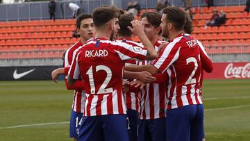 15/12/19 PARTIDO DE SEGUNDA DIVISIION B ATLETICO DE MADRID B FILIAL CANTERA - CELTA DE VIGO B FILIAL CANTERA GOL 1-0 GERMAN ALEGRIA PI„A