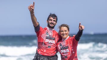 Marc Paré y Lina Erpenstein en la PWA de El Médano, Tenerife.