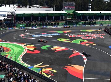 El festejo de Sergio Pérez en el Gran Premio de México