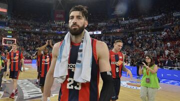 Toko Shengelia, tras un partido contra el Real Madrid en la pasada Copa del Rey.