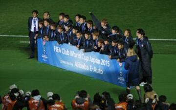 El Sanfrecce Hiroshima celebra su tercer puesto.