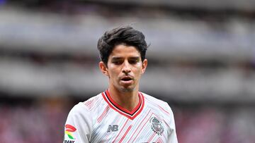 Carlos Emilio Orrantia of Toluca during the 1st round match between Guadalajara and Toluca as part of the Torneo Apertura 2024 Liga MX at Akron Stadium on July 06, 2024 in Guadalajara, Jalisco, Mexico.