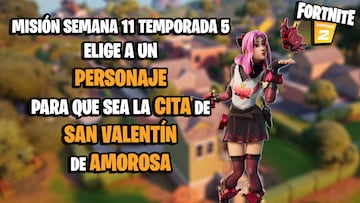 &iquest;C&oacute;mo elegir a un personaje para que sea la cita de San Valent&iacute;n de Amorosa en Fortnite?