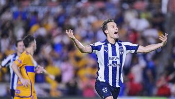  Sergio Canales celebrates his goal 0-1 of Monterrey during the game Tigres UANL vs Monterrey, corresponding to the Round of 16 of the Leagues Cup 2023, at Shell Energy Stadium, on August 08, 2023.

<br><br>

Sergio Canales celebra su gol 0-1 de Monterrey durante el partido Tigres UANL vs Monterrey, correspondiente a la fase de Octavos de final de la Leagues Cup 2023, en el Estadio Shell Energy, el 08 de Agosto de 2023.