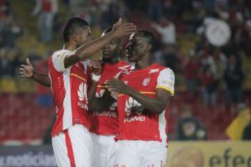 Con un doblete de Luis Páez y un gol de penal de Miguel Borja, Santa Fe venció 3-0 a Cortuluá en El Campín.