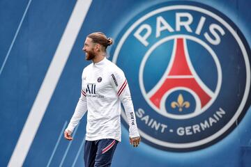 El primer entrenamiento de Sergio Ramos con el PSG