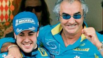 <b>LA PAREJA DE ORO. </b>El matrimonio Briatore-Alonso ya le ha dado en el pasado a Renault cuatro coronas, ¿conseguirán en esta segunda parte llegar a esos niveles?
