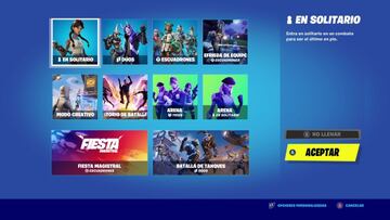 Tenemos varios modos distintos para jugar a Fortnite Battle Royale