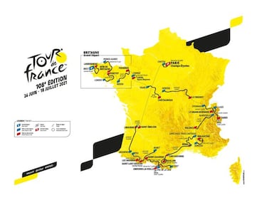 Tour de Francia 2021: etapas, perfiles y recorrido