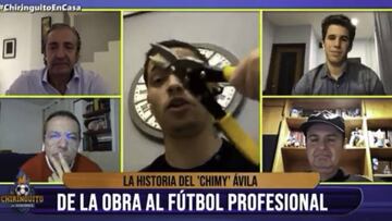 Momentazo en El Chiringuito: la hija del Chimy se cuela con unos alicates en pleno directo