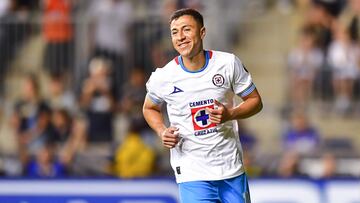 Andres Montano of Cruz Azul during the match between Philadelphia Union and Cruz Azul as part of Group O of the 2024 Leagues Cup at Subaru Park Stadium on August 04, 2024 in Philadelphia, United States.