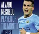 Negredo, elegido mejor jugador del City en el mes de agosto