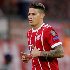 Partidazos de James ante sus posibles rivales de Champions