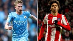 De Bruyne y Jo&atilde;o F&eacute;lix.