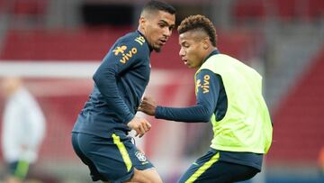 Entrenamiento de Brasil en Copa Am&eacute;rica