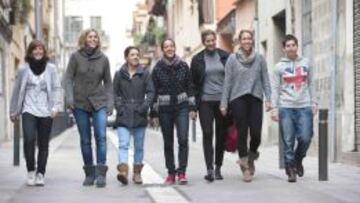 Las principales espadas de la 'Armada' femenina posan por las calles de Barcelona.