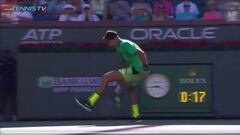 Del Potro hizo un &#039;Willy&#039; en Indian Wells.