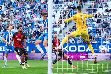 El 1-0 del Espanyol al Mallorca, en la cabeza de Kumbulla.