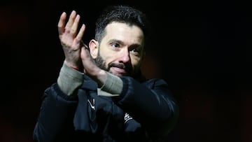 Carlos Corberán, entrenador del West Bromwich Albion, durante un partido.