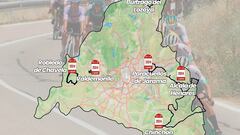 Mapa con el recorrido de la Vuelta a Madrid 2024.