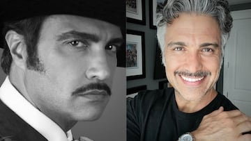 Captan a Jaime Camil en las grabaciones de la bioserie de Vicente Fernández