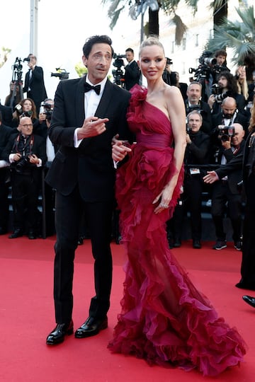 Adrien Brody y Georgina Chapman.