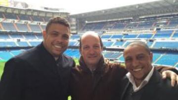 Ronaldo estuvo en Madrid visitando a Roberto Carlos.