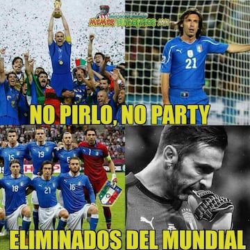 Los memes lamentan que Buffon e Italia se queden sin Mundial