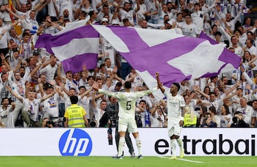Jude Bellingham celebra el 2-1 al FC Barcelona. 